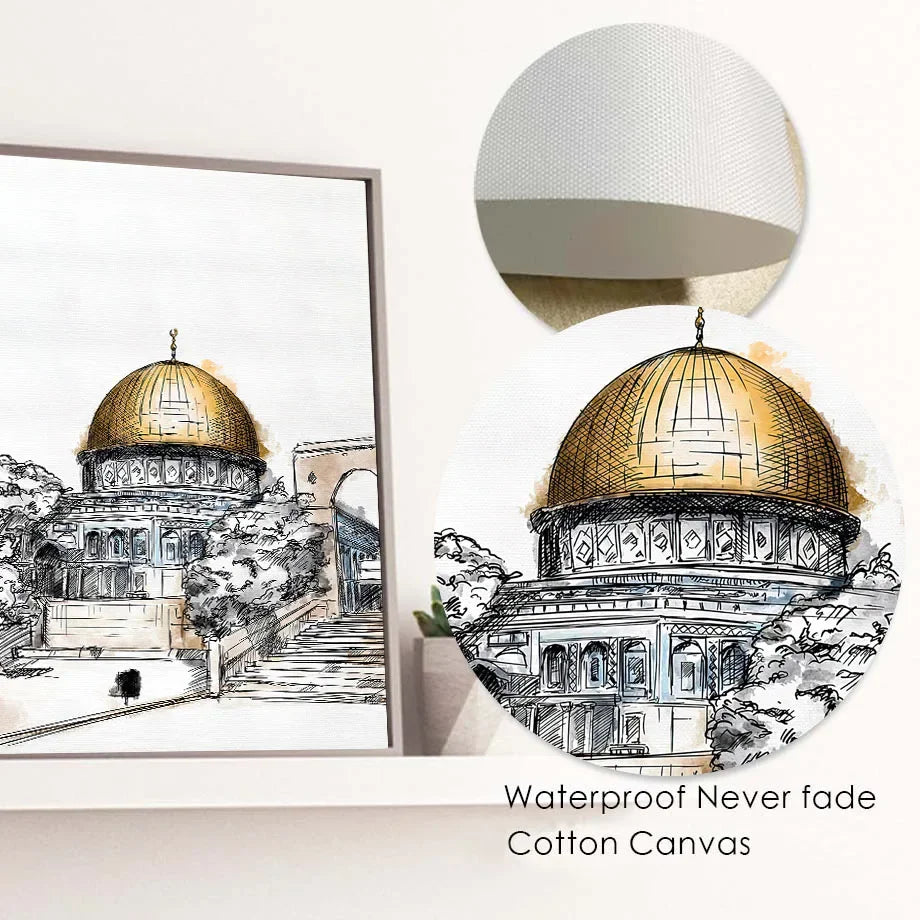 Islamic Kaaba Masjid Nabawi Ramadan Quran Wall Art Canvas Painting Nordic Posters And Prints Wall Pictures For Living Room Decor