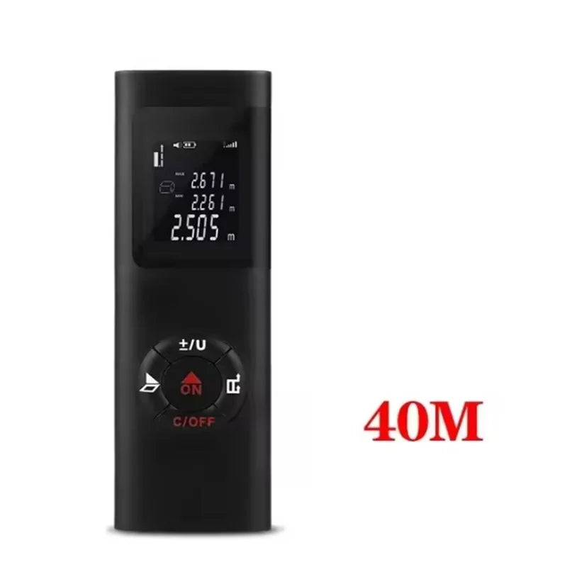 USB Rechargeable 40M Handheld Portable Mini Smart Laser Distance Meter Measure Infrared Rangefinder Laser Range Finder Tools