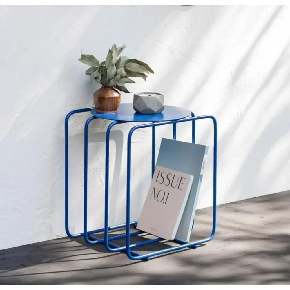 Modern Nightstand, Funky Bedside Table, Shelf Unit, Plant Stand, Vinyl Record Storage, Cute Coffee Table for Livingroom Bedroom