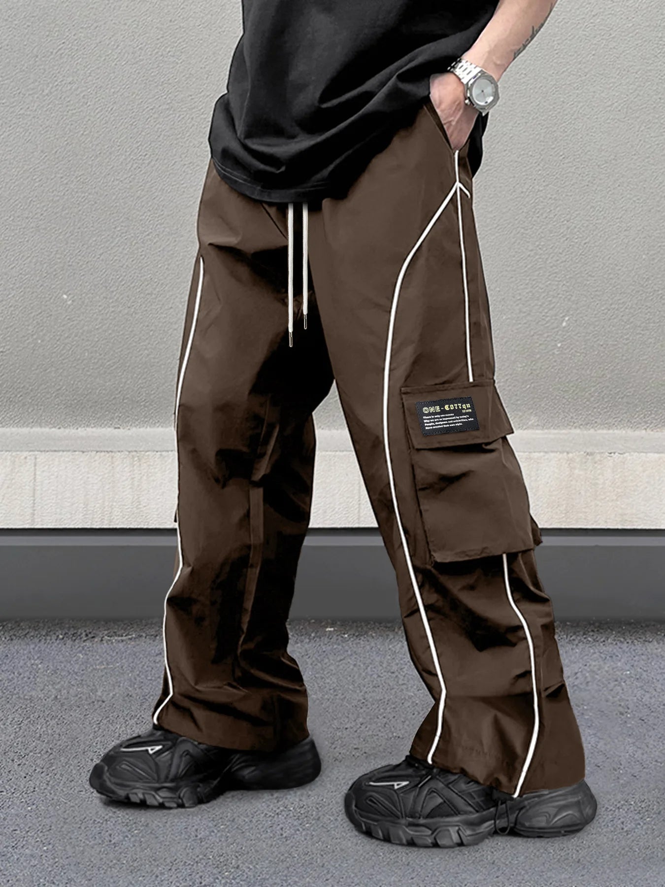 European and American Workwear Pants Men Summer New American Trendy Brand Fashion Loose Fit Casual Trousers
