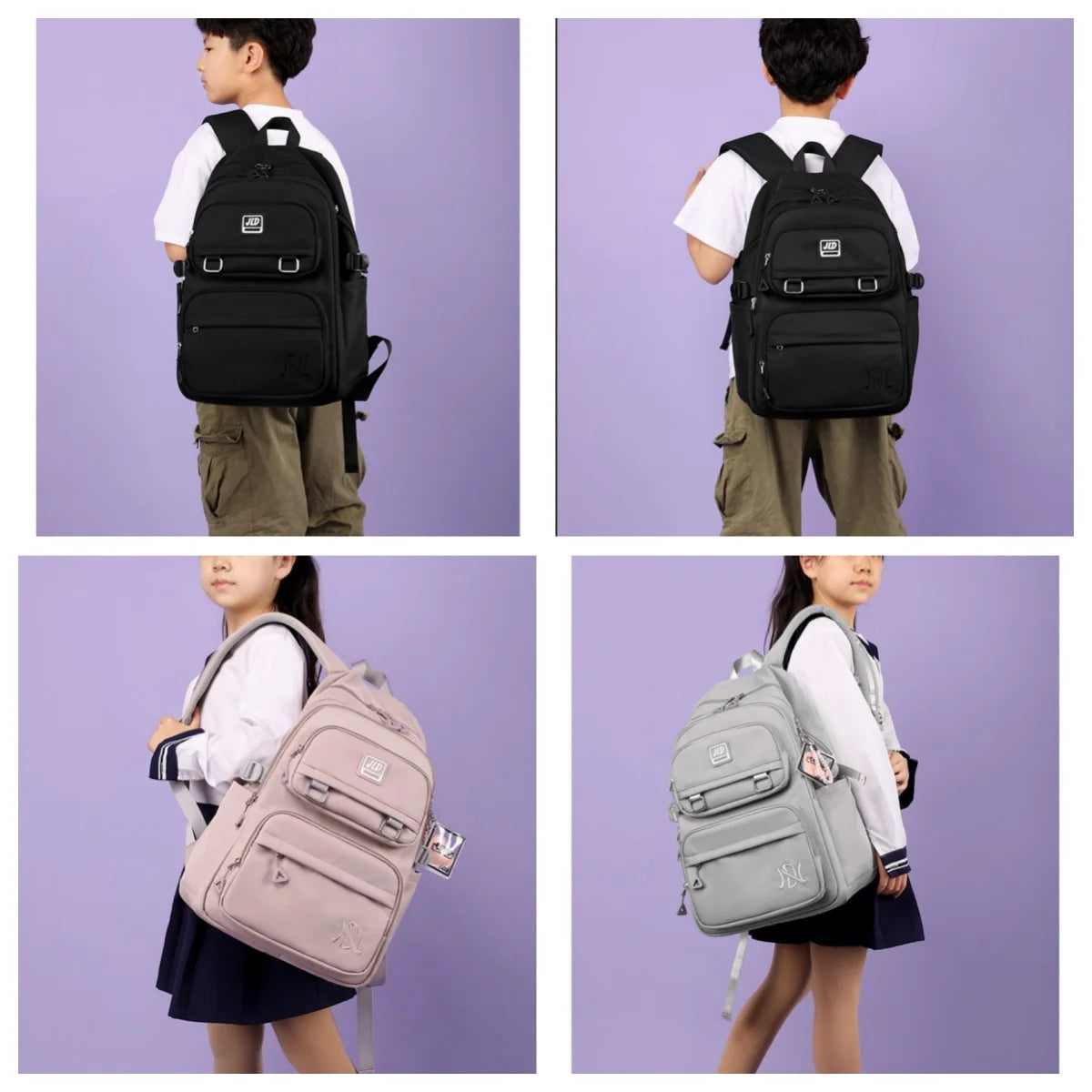 School Bag for Students Large Capacity Secondary School Pupils Backpack Lightweight Reduces Burden and Stress