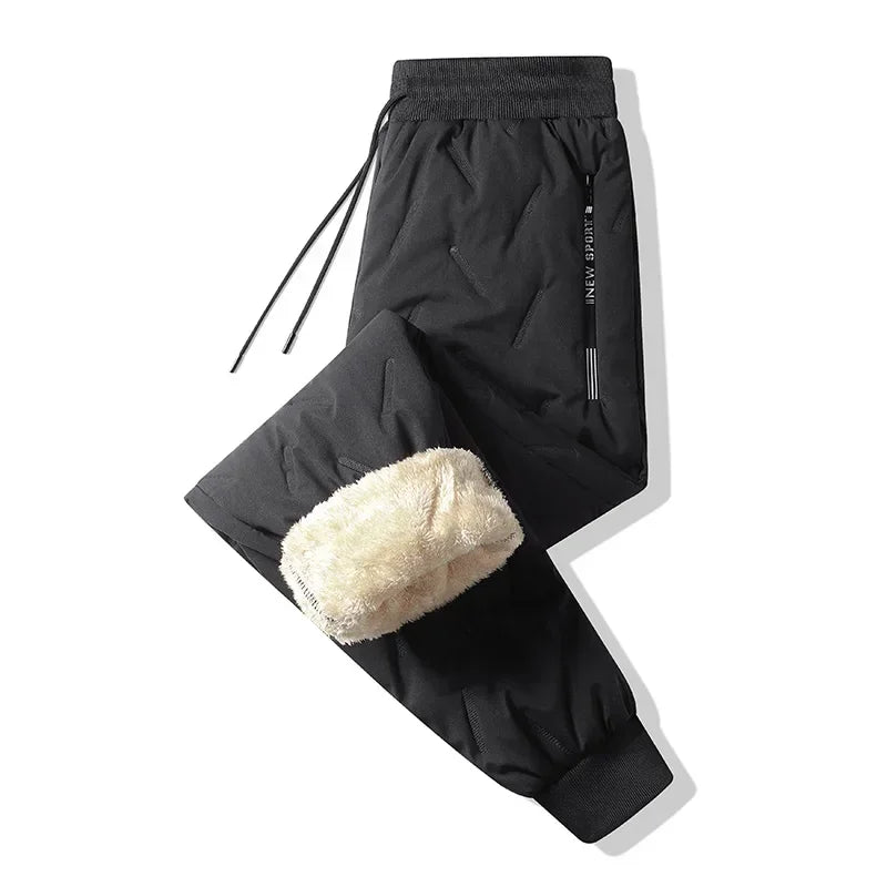 Animal Game Winter Women Plush Thick Fleece Waterproof Sweatpant Windproof Casual Pants Warm Outerwear Lambswool Thermal