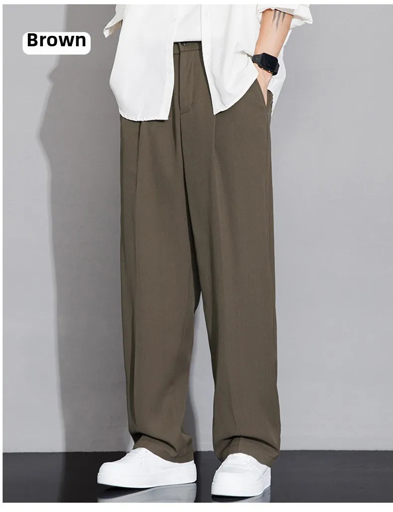 New Outdoor Pants Loose Straight Leg Pants Casual Pants Spring And Summer Ice Silk Pants Work Clothes Sports Men's Sports Pants