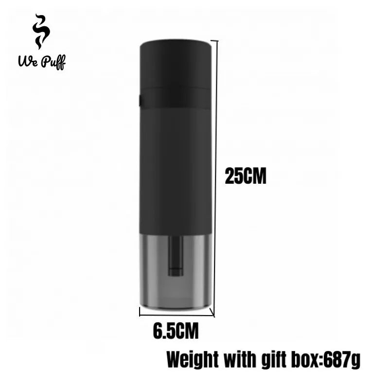 Acrylic 25cm Smoking Pipe Hookah Set with Ceramic Tobacco Grass Bowl Cigarette Holder Portable Shisha Pipa kit Gadgets for men