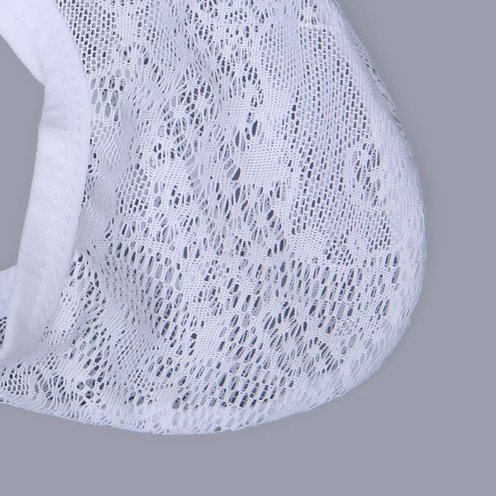 Lingerie For Men Sexy Briefs Ultra-thin Transparent Underwear Mesh Thongs Breathable Trunks Sissy U Convex Pouch Underpants