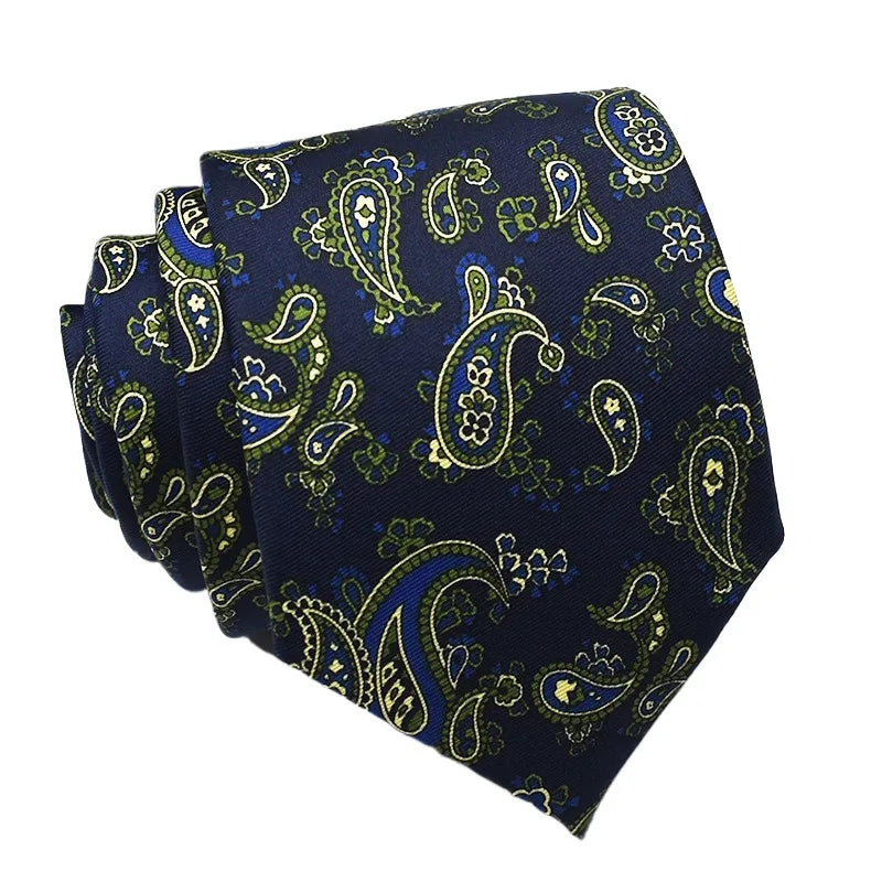 Super Soft Imitation Silk Ties Men's Fashion 8cm Necktie For Men Wedding Business Meeting Gravata Colorful Novelty Printing Tie