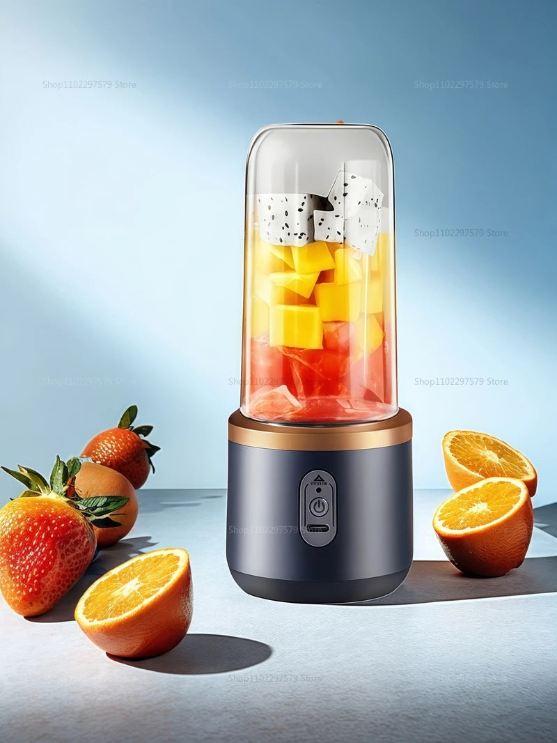 Double Cup Multifunction Portable Blender USB Personal Mini Juicer Cup 400ml Household Milkshake Juice Maker Electric Juicer
