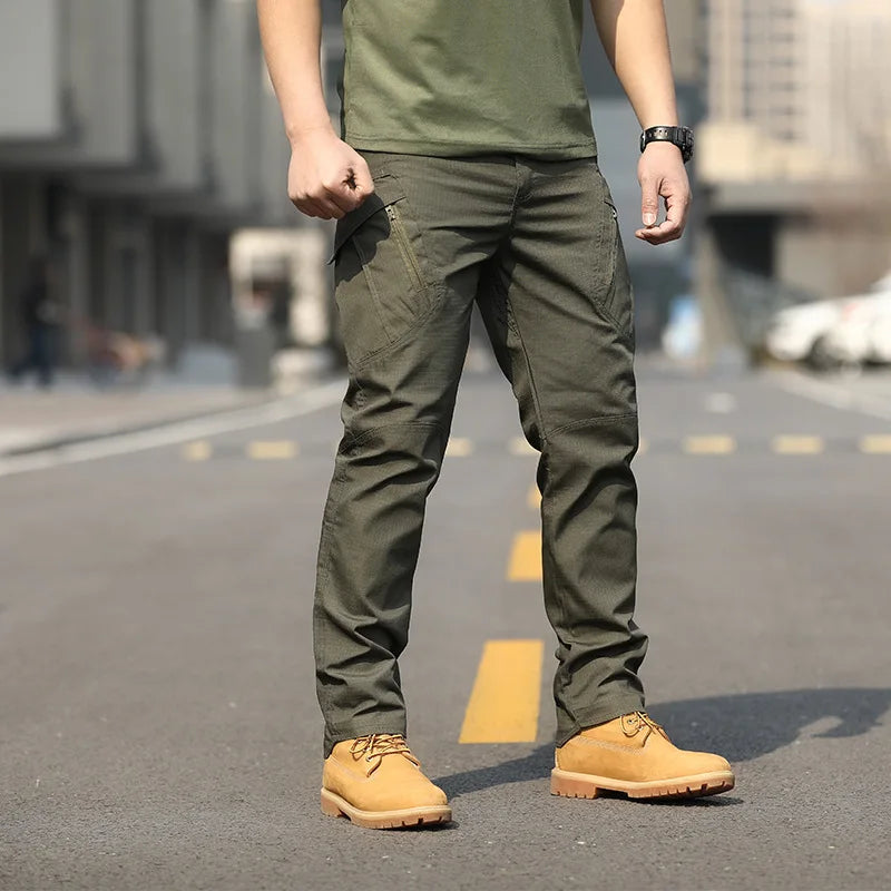 New Men's Spring and Autumn Comfortable Breathable Durable Waterproof Outdoor Sports and Leisure Classic Work Pants