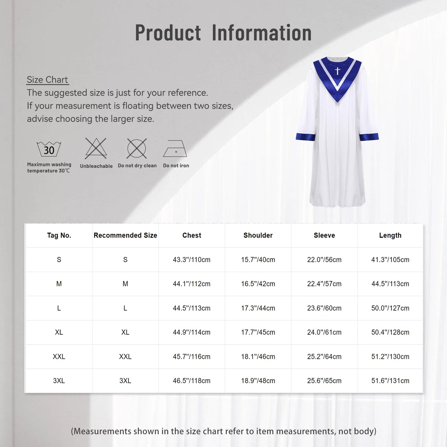 Womens Church Clergy Loose Choir Robe Dress Priest Preacher Dresses Baptism Confirmation Officiant Costume Praise Worship Dress