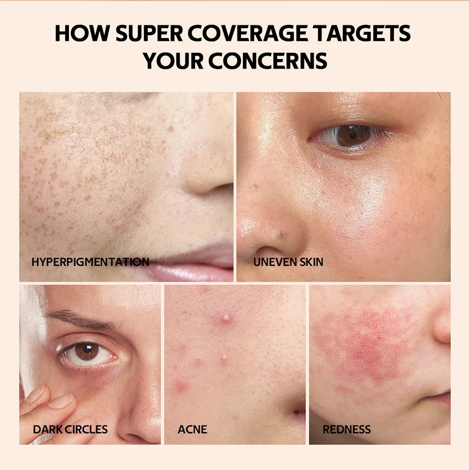 Lakerain Multi-purpose Concealer For Face Covers Freckles Even Skin Tone Moisturizing Long-lasting Sculpting Liquid Concealer