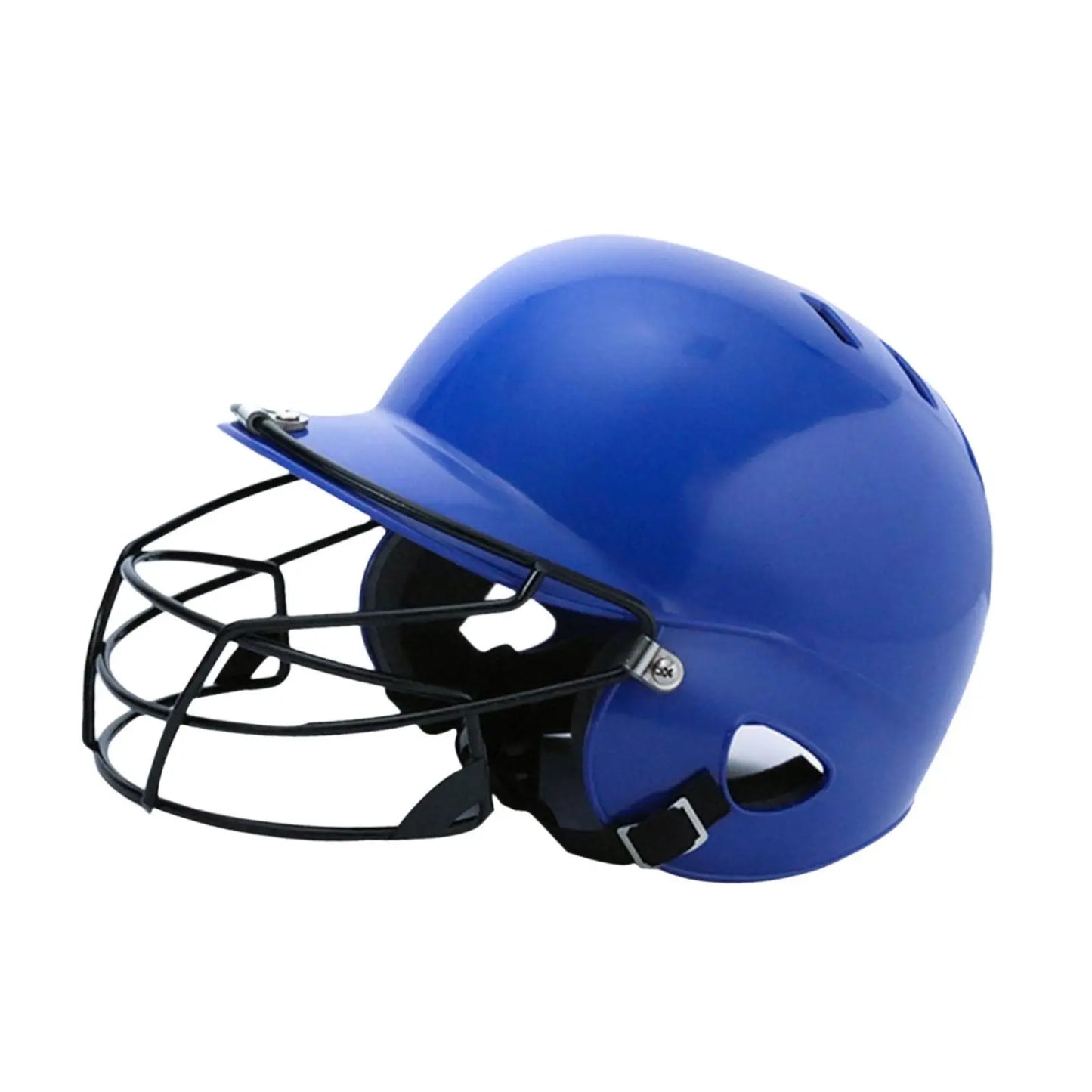 Baseball Head Protection Equipment Double Ear Batting Helmet with Facemask Catcher Mask for Children Sports Outdoor Safety