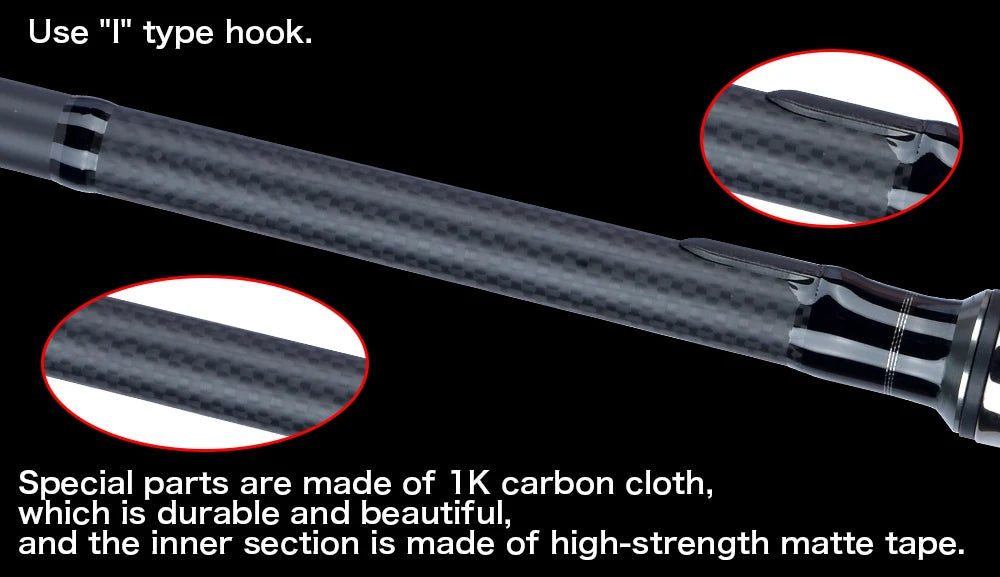 BIUTIFU 2Tips Carp Fishing Rod 3.5lb 7Sections 4.2/3.6/3.0m 30t Carbon Fiber Travel Throwing 60-150m Shore Casting Spinning Pole