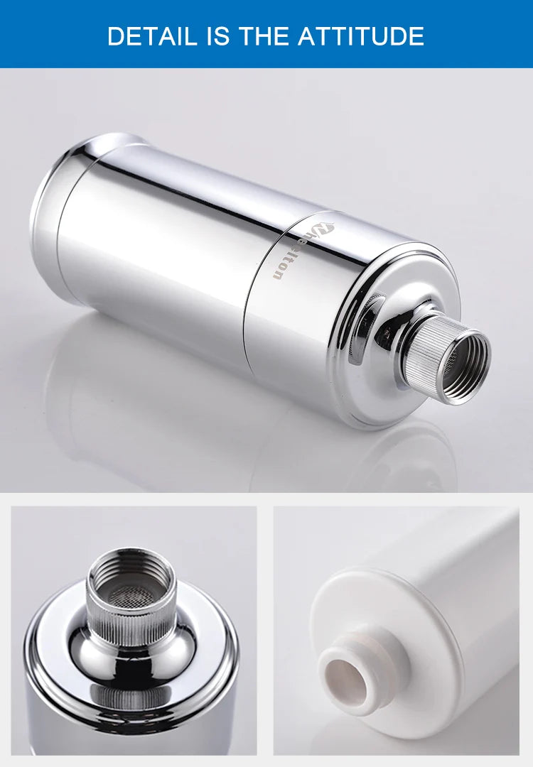Wheelton Household Shower Water Filter - Filter Water Reduces Chlorine Heavy Metal  Sediment Improves Dry Itchy Skin & Hairloss