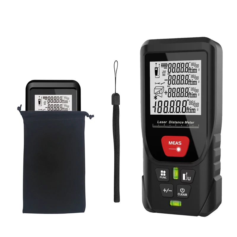 Laser Distance Meter 50M/100M/120M/150M/200M Digital Tape Measure Precision Rangefinder With Distance/area/volume