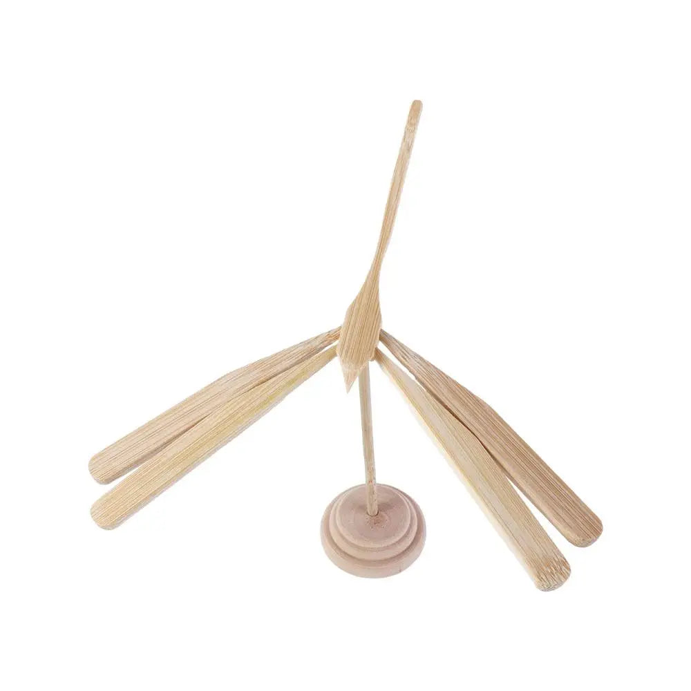 Educational Toys Easter Scientific Display Model Balance Dragonfly Toys Wooden Flying Arrow Toys Balanced Bamboo Dragonfly