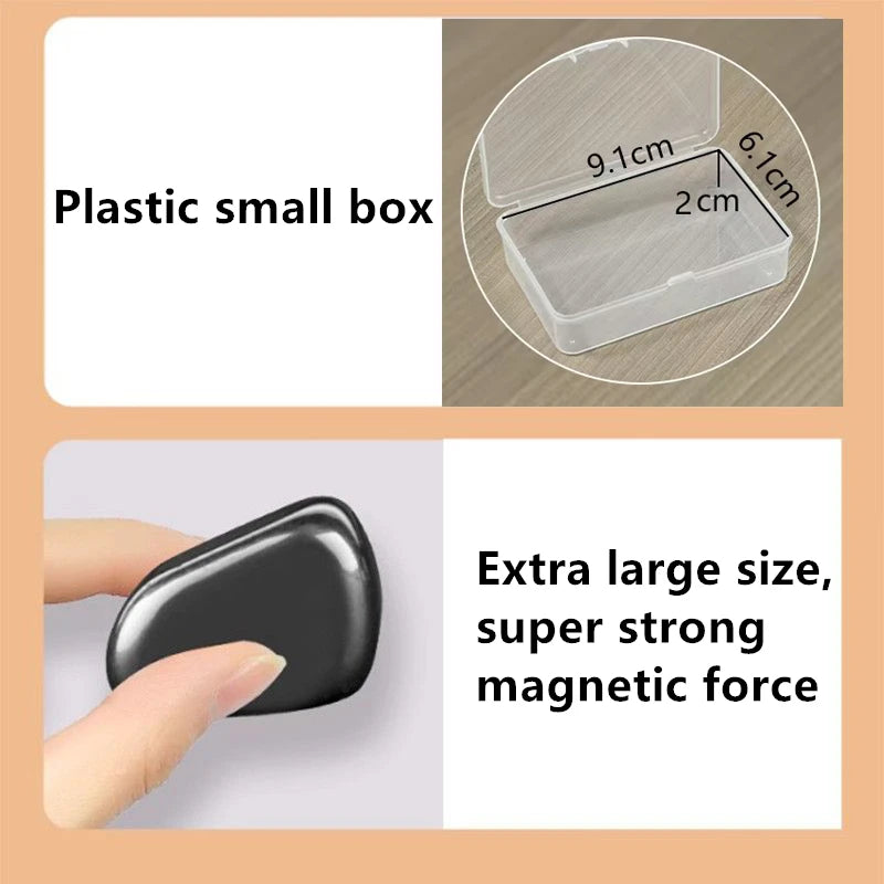 Black Irregular Lodestone Magnet Multi Functional Energy Block Relieve Stress Entertainment Magnetic Therapy DIY Fridge Magnet