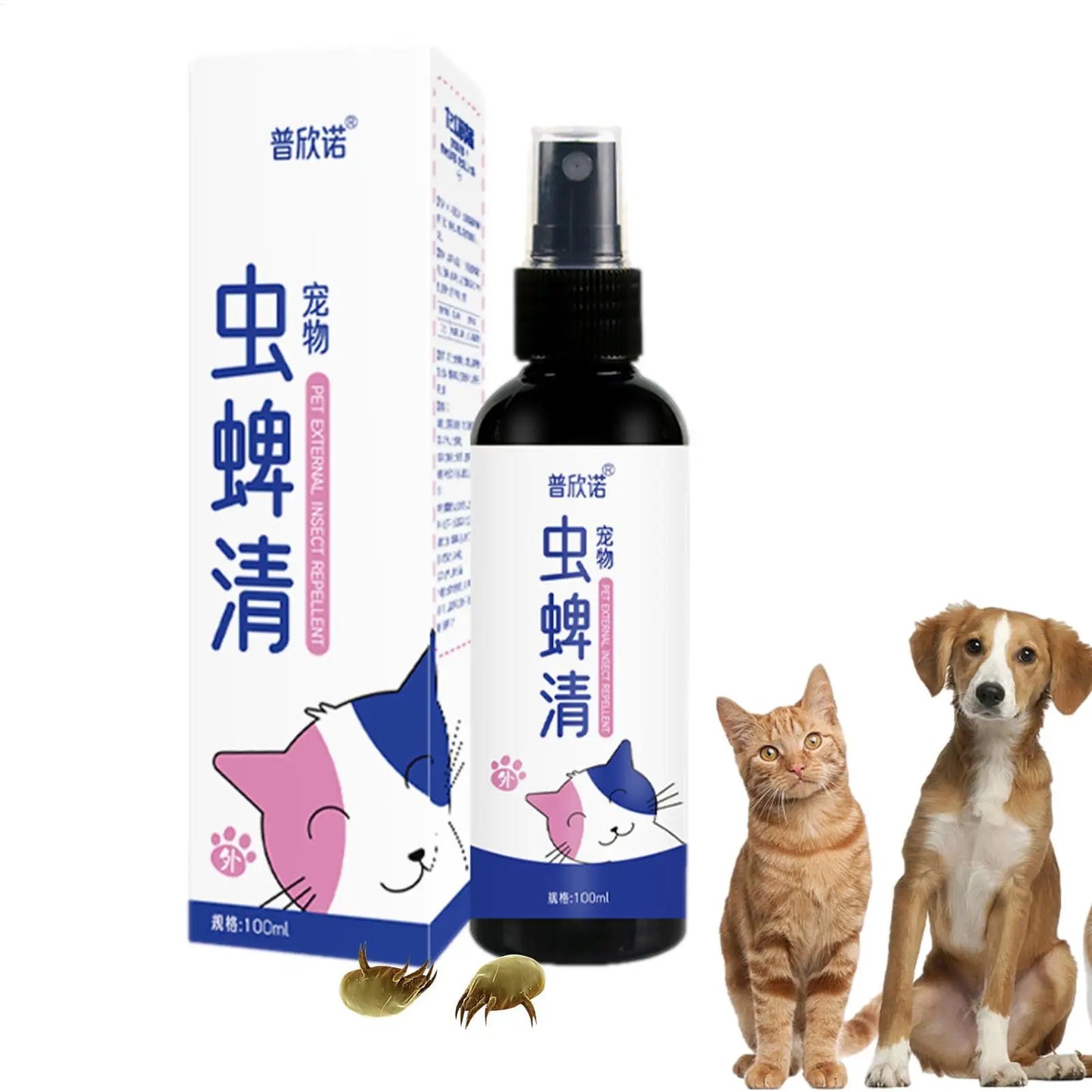 Pet Tick Sprays Ticks Spray That Repels And Prevents Ticks Spray For Pets 100ml Safe For Home And Cats Dogs Flea Remover