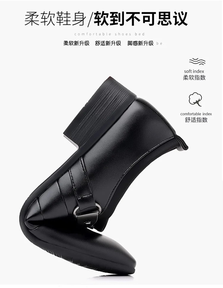Spring Autumn Men's Business Shoes Formal Wedding Shoes Male Office Work Shoes Sharp pointed casual Loafers Elegant Man footwear