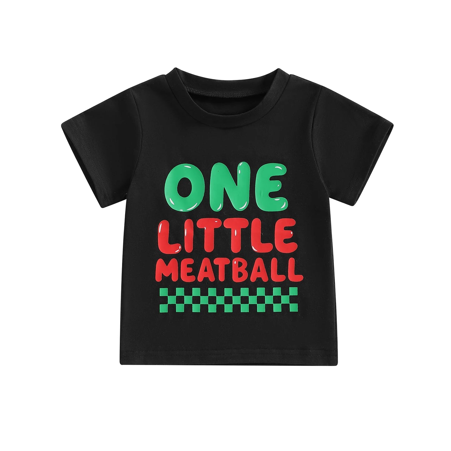 Baby Boys Birthday Shirts Fashion Short Sleeve Round Neck Checkered Letter Print Tops Toddler T-Shirts