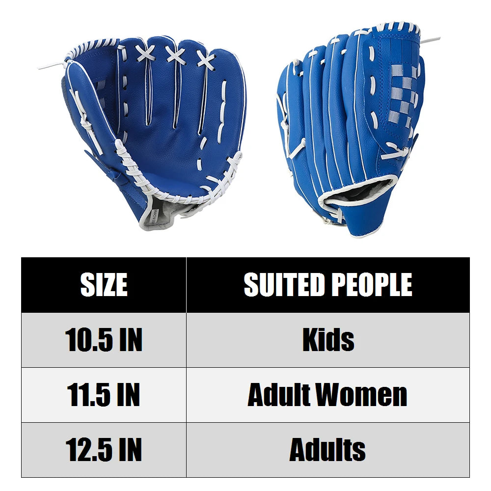 baseball gloves 10.5/11.5/12.5 Inch Outdoor Sport Baseball Glove for Kids Youth Adults Left Hand Baseball Practice Glove