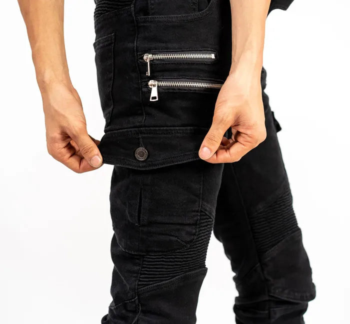 Motorcycle riding pants, motorcycle pants jeans with protective gear4 seasons spring men's women's casual anti-drop pants