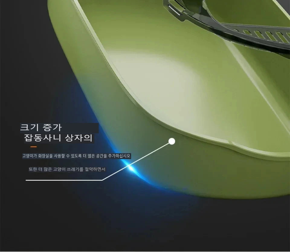 Cat Litter Box Kitty Sandbox cat bathroom Semi Closed Cleaning Basin Supplies Pet Toilet Kitten Tray Bedpan Accessories Supplies