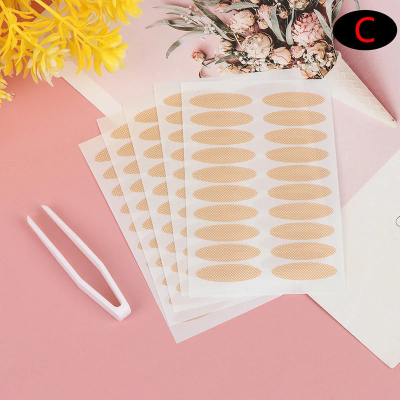Natural Eye-Lift Mesh-Lace Transparent Invisible Self-adhesive Eyelid Tapes Stickers Women Invisible Double-fold Eyelid Stickers