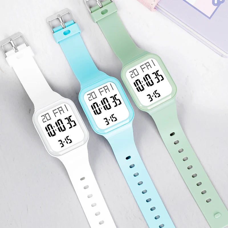 Watch For Men Sports High School Students Trendy Couple Watch Waterproof Alarm Clock Multi Functional Women's Electronic Watches