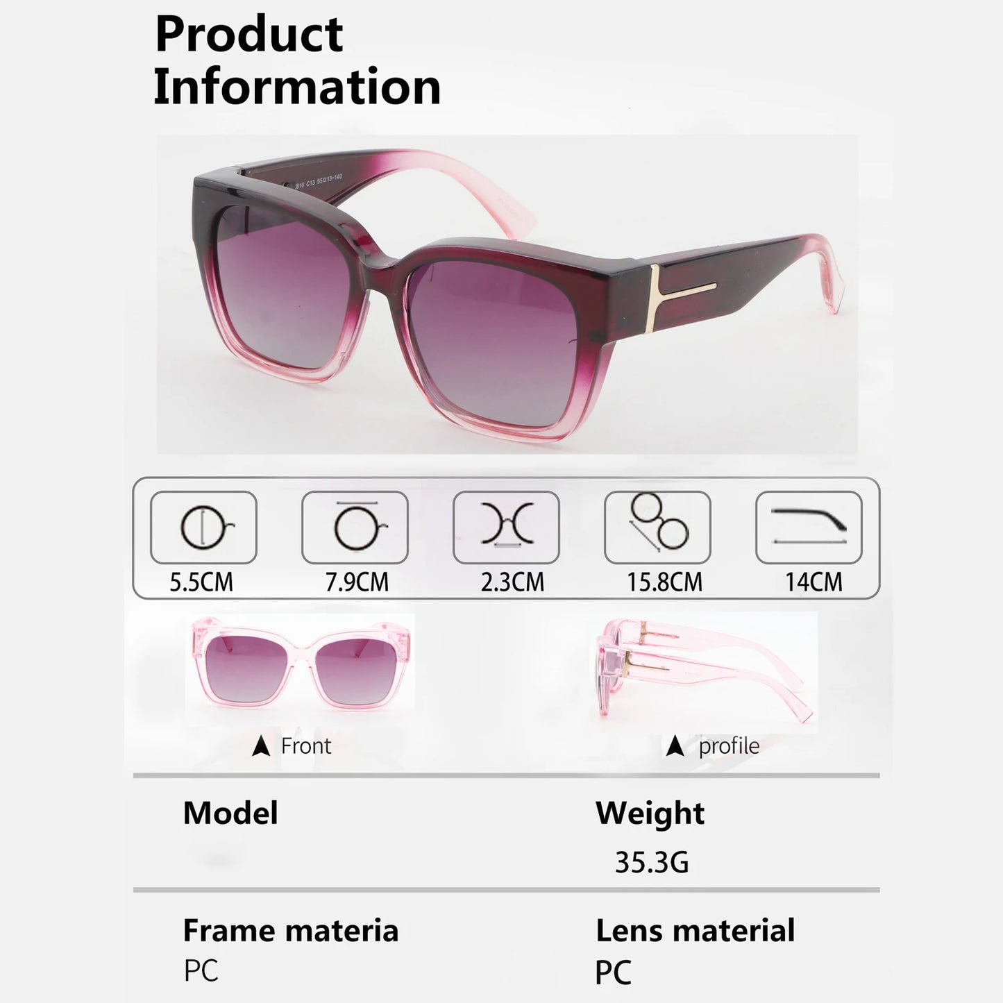 Polarized Fit Over Glasses Sunglasses for Women Men Wear Over Eyeglasses 100% UV Protection- Trendy Sun Glasses UV400 Protection