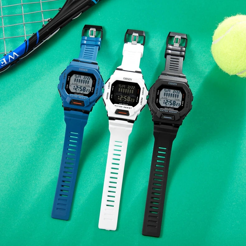 Outdoor Sport Watch for Men G Style Digital Mens Watches 50M Waterproof Green Hombre Male Tactical Electronic Wristwatch Gifts