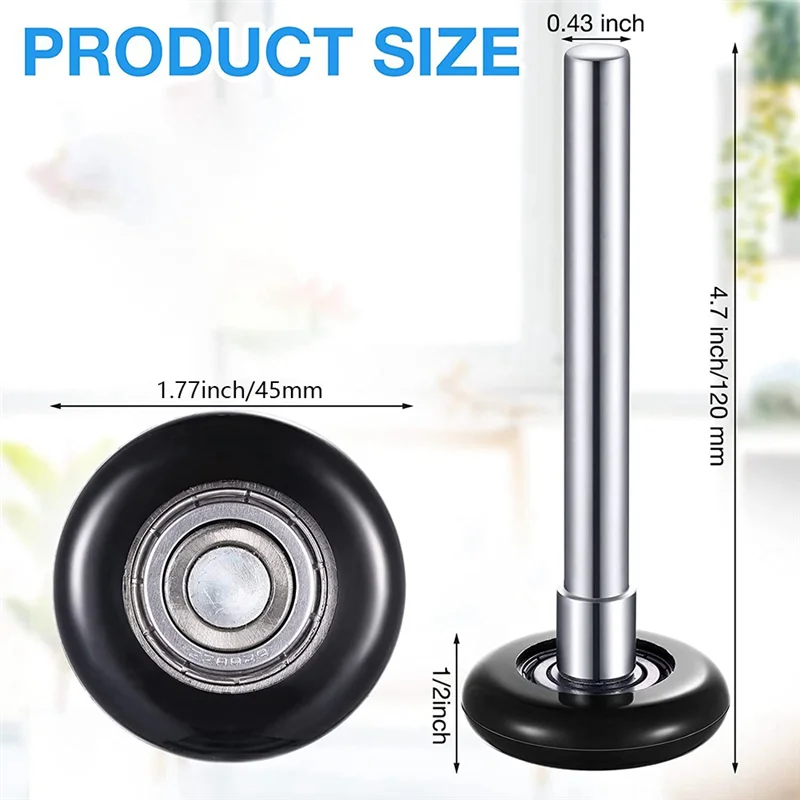 A04I 12 Pack Nylon Garage Door Roller 2 Inch Quiet Garage Rollers Bulk 6200Z Replacement Garage Door Roller