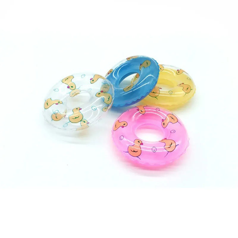 water games toys inflatable mini swimming rings neighborhood children's swimming rings donuts Little Yellow Duck Pattern Toy