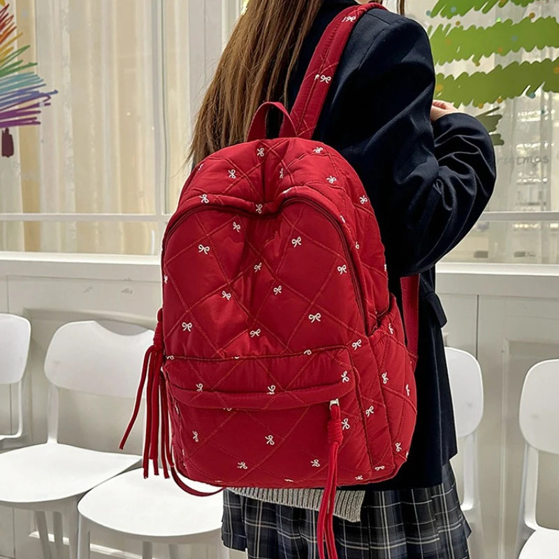 New Large Capacity Children's School Backpack Lightweight Bow Students Schoolbag School Bags Boys Girls Tutoring Bag Laptop Bag