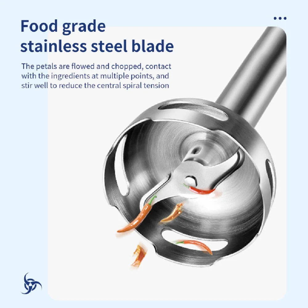 400W Handheld Electric Food Blender 2 Speed Fruit Vegetable Food Mixer Egg Beater Stainless Steel Grinder Home Appliances EU