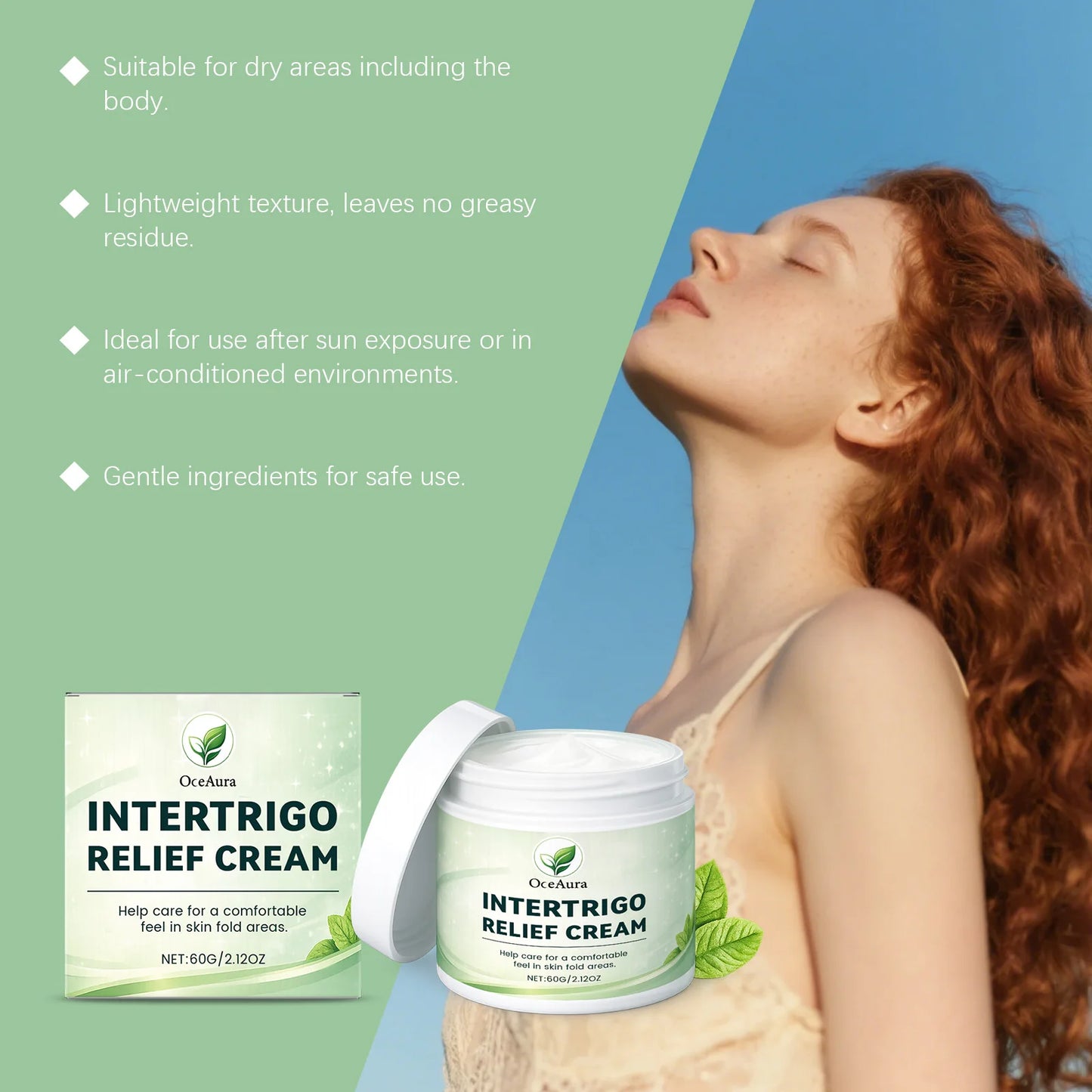 Camellia Sinensis Leaf Skin Care Cream Hydrating Gentle Smooth Skin Lightweight Soothe Skin Folds Deep Moisturizer Facial Health