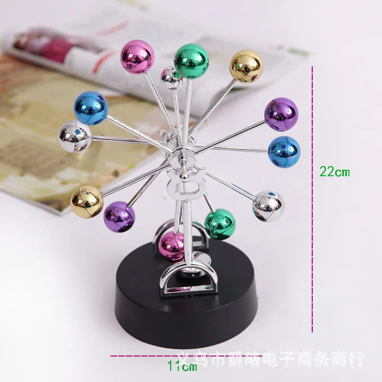Cosmic Balance Magnetic Perpetual Motion Ferris Wheel Decoration Eternal Swivel Sphere Kinetic Desk Ornament Modern Decor totoro