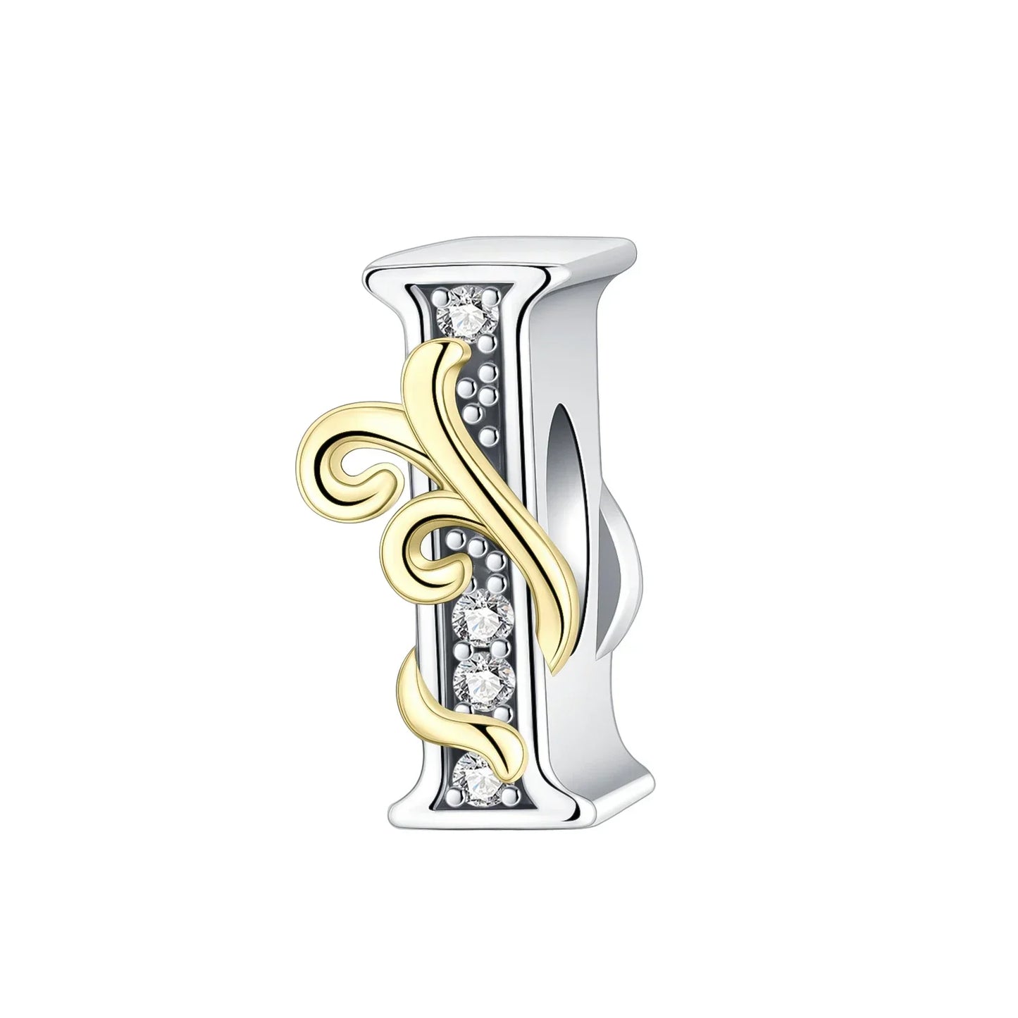 925 Sterling Silver  A-Z 26 English Letters Retro Fashion Pendant Fit Original Bracelet Charm Beads Necklace Diy Female Jewelry