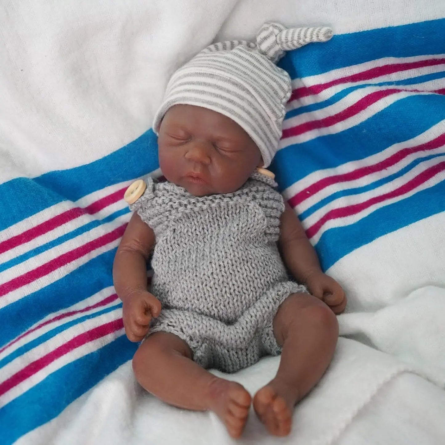 Reborn Baby Dolls 7 Inch Full Silicone Body Black Baby Doll Boy Andy Mini Realistic Newborn Baby Dolls For kids gift