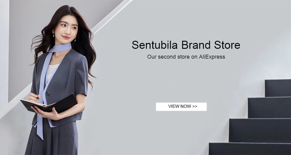 SENTUBILA Women's 100% Wool Double-Faced Coat Winter 2025 Suit Lapel Collar Classic Commuter Style Long Overcoat W54OA8779