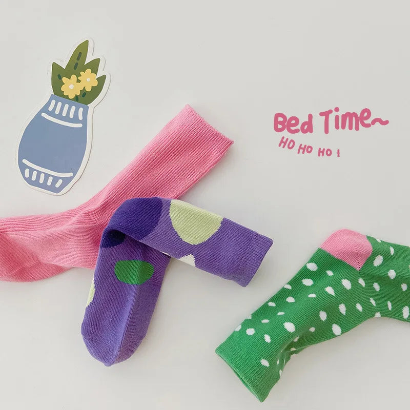 Clearance Sale 3 Pairs/Lot Spring Autumn Baby Children's Socks Multiple styles Girls Socks Boys Sports Socks