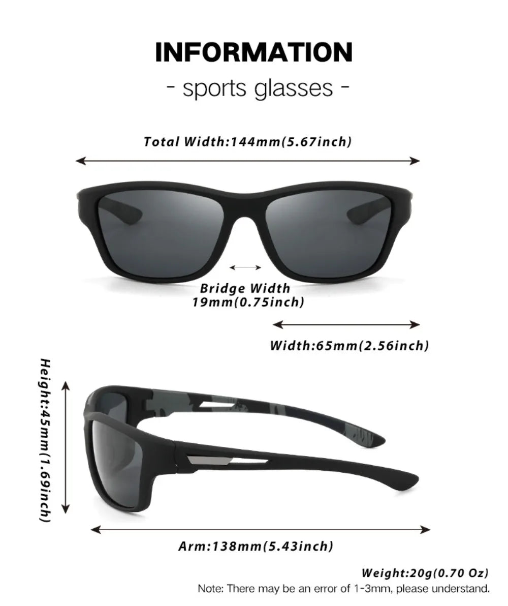 Polarized Glasses Fishing Sunglasses Men Driving Shades Male Eyeglasses Women UV400 Eyewear Hiking Classic Sun Glasses