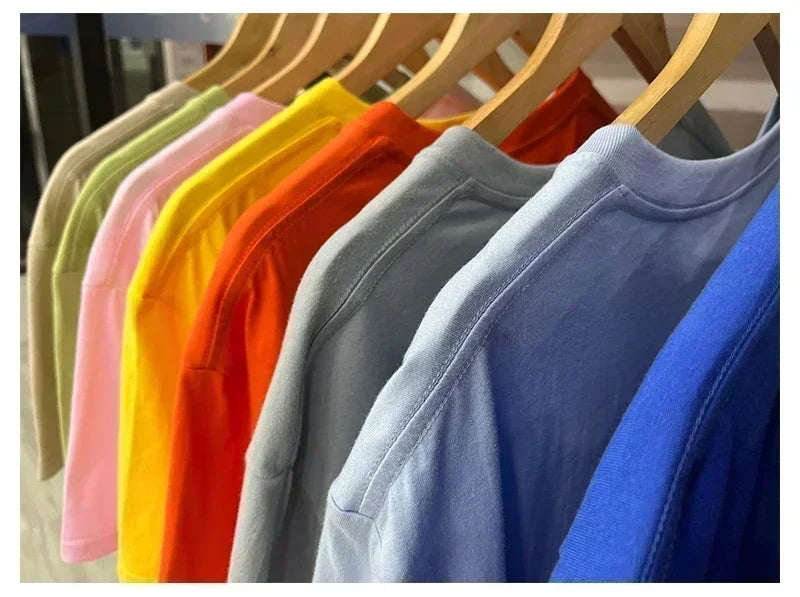 Focus Letter Minimalist Style 100% Cotton T-Shirt, Lightweight Round Neck Short Sleeve Tee, Perfect for Men & Women