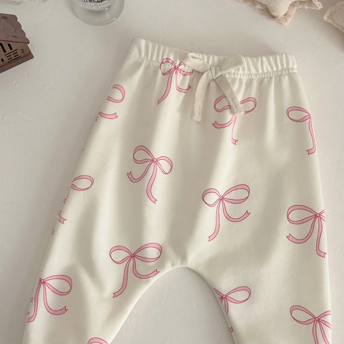 Baby Clothing Sets Autumn Cotton Cute 2 PCS Kids Sets Baby Girls Clothes Bow Printed Top+Pants 1-3 Years