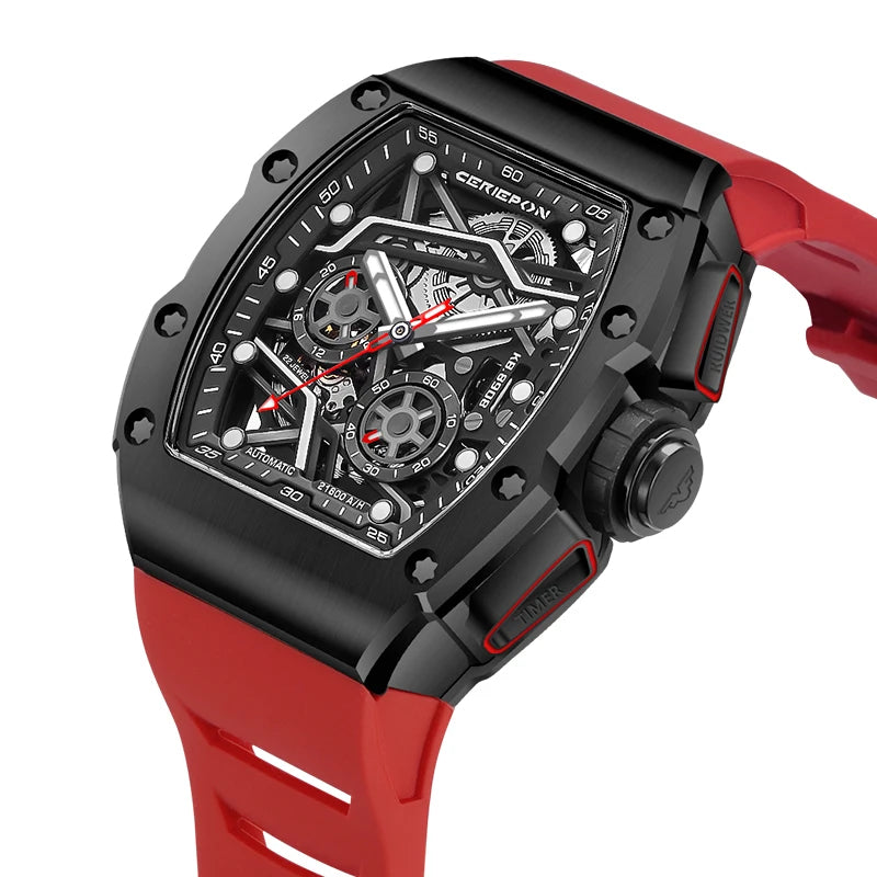 2025 New Mens Automatic Watches for Men Pagani Designs Hollow Out Chronograph Waterproof Men's Mechanical Watch Man Reloj Hombre