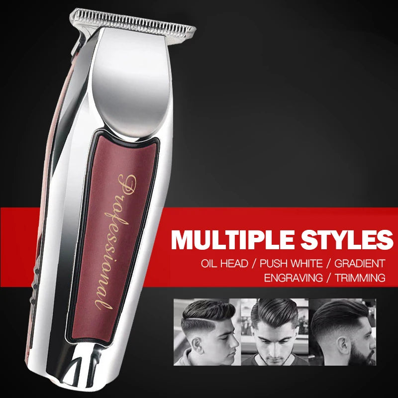 Professional Rechargeable Haircut Hair Cutting Machine Trimmer for Men Cordless Hair Clipper Electric Shaver Beard Barber