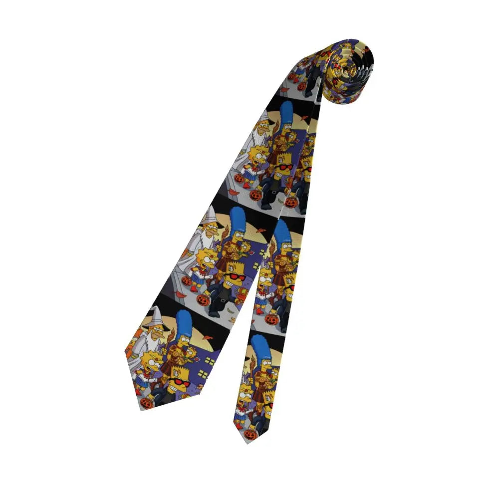Personalized The S-Simpsones Homer Neck Ties Men Formal Silk Wedding Neckties