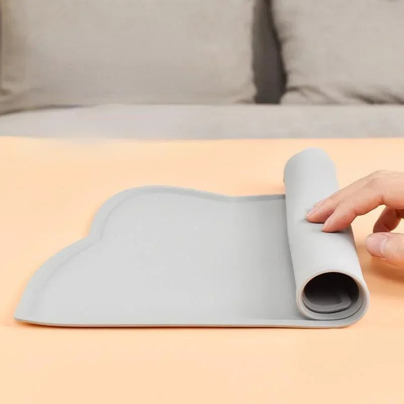 1 Pcs Anti Overflow Anti Slip Waterproof and Easy To Clean Pet Silicone Meal Mat Cat and Dog Mat Pet Meal Mat