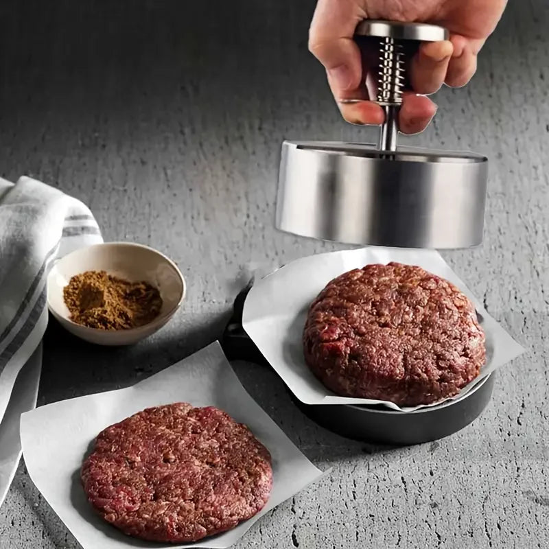 1PC Non-Stick Hamburger Patty Press,Cheeseburger Patty Maker Mold For Meat Beef Cheese Veggie,Burger Maker For Grill Griddle BBQ