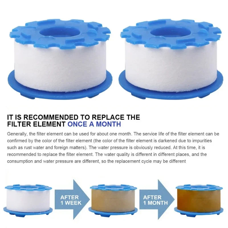 10-1pcs Water Outlet Purifier Kit Universal Faucet Filter for Hard Water Bathroom Shower Head Replacement Filter Remove Chlorine