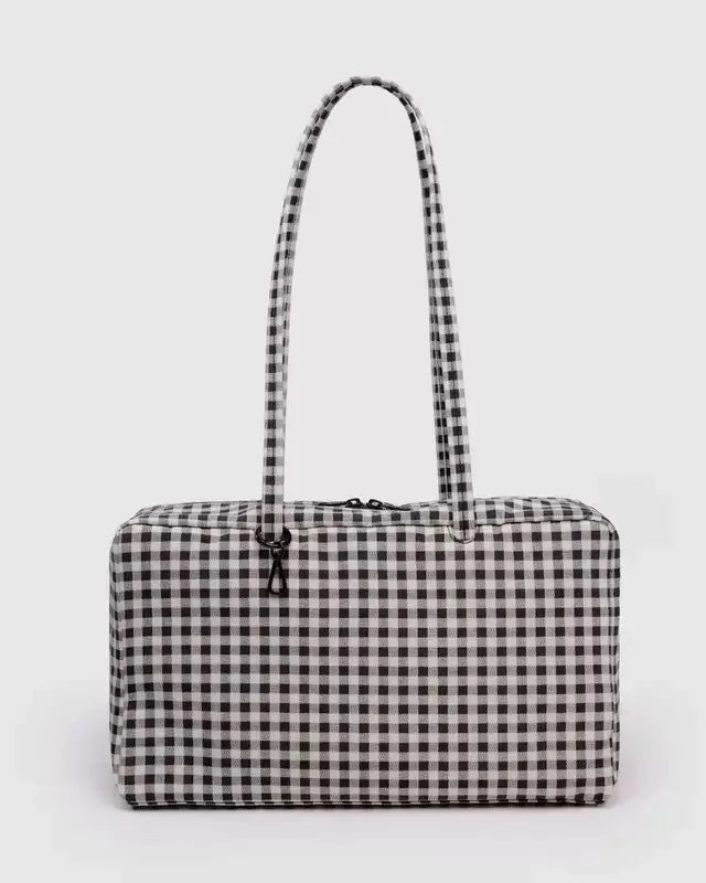 Ladies' Bowling Tote Bag  Nylon Shoulder Bag Large Capacity Simple Versatile Ultralight Zipper Commuting Travel Bag